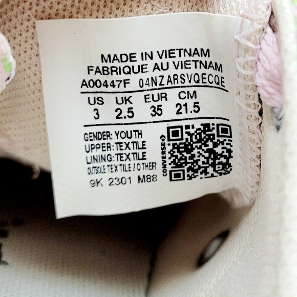 Converse CTAS Eva Lift Ox Pink Foam Washed Indigo Youth 3 - Picture 6 of 6